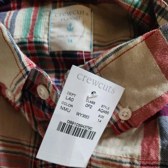 Boys Long Sleeve J Crew "Crewcuts" shirt - Picture 2 of 2